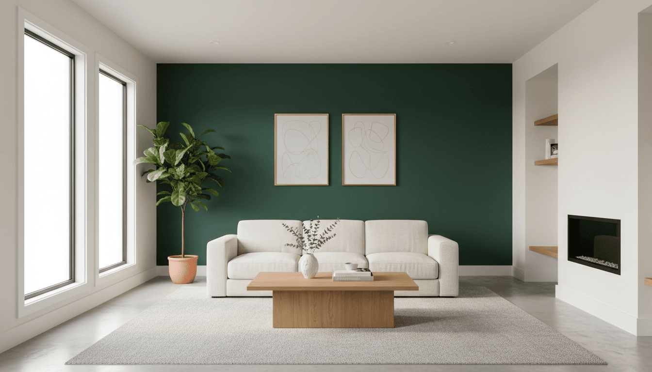 Living room before and after fresh interior painting